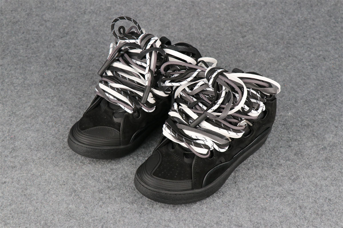 Lanvin Curb Sneakers 'Black Grey'