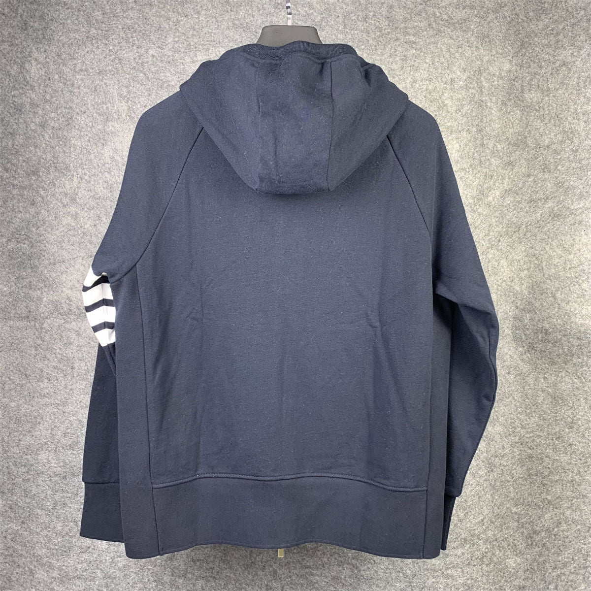 Thom B CLASSIC LOOPBACK 4-BAR FULL ZIP HOODIE