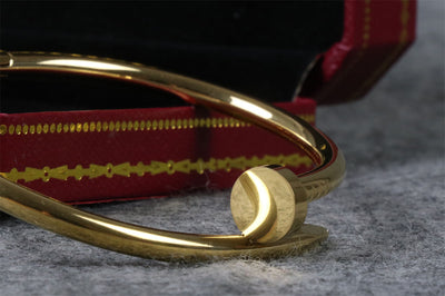 YELLOW GOLD PLAIN JUSTE BRACELET