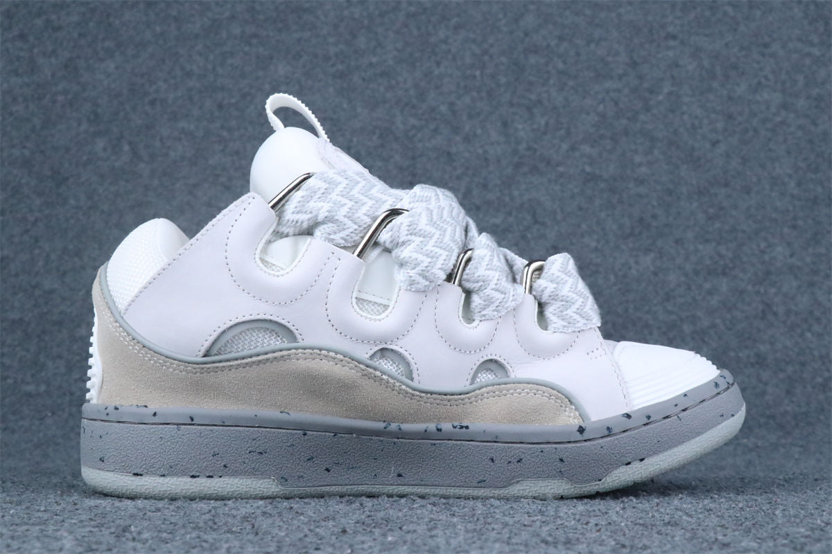 Lanvin Curb Sneakers 'Grey White'