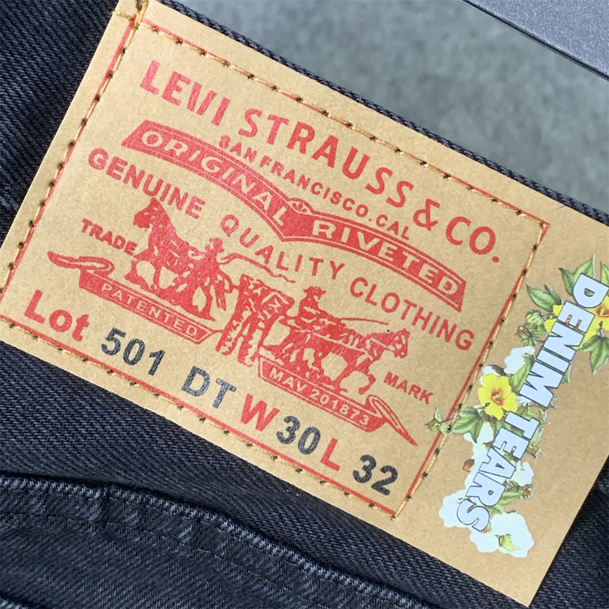 Levi's x Denim Tears The Cotton Wreath Jean 'Black'