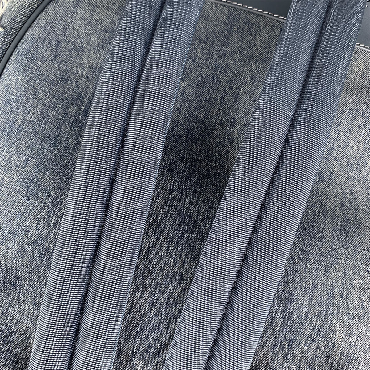 BACKPACK DENIM JACQUARD NAVY BLUE