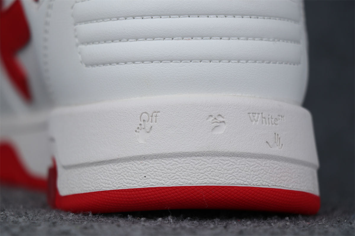 Off-White Out of Office 'White Red'