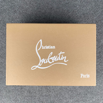 CL Louis Junior Spikes Flat 'Red Suede'