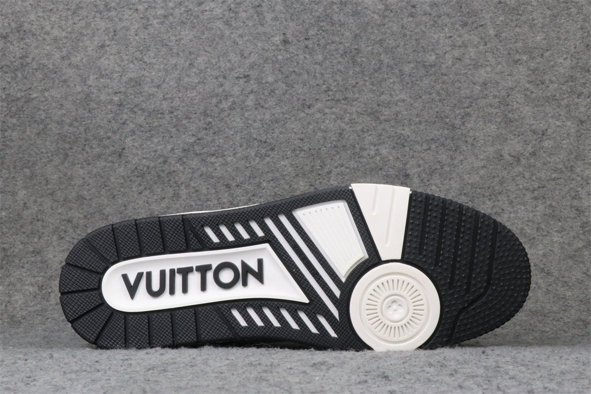 LVT Trainer Low 'Velcro Strap - Black Monogram Denim'