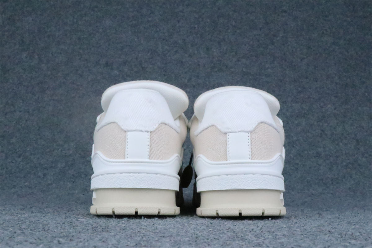 LVT Trainer Beige Monogram Denim