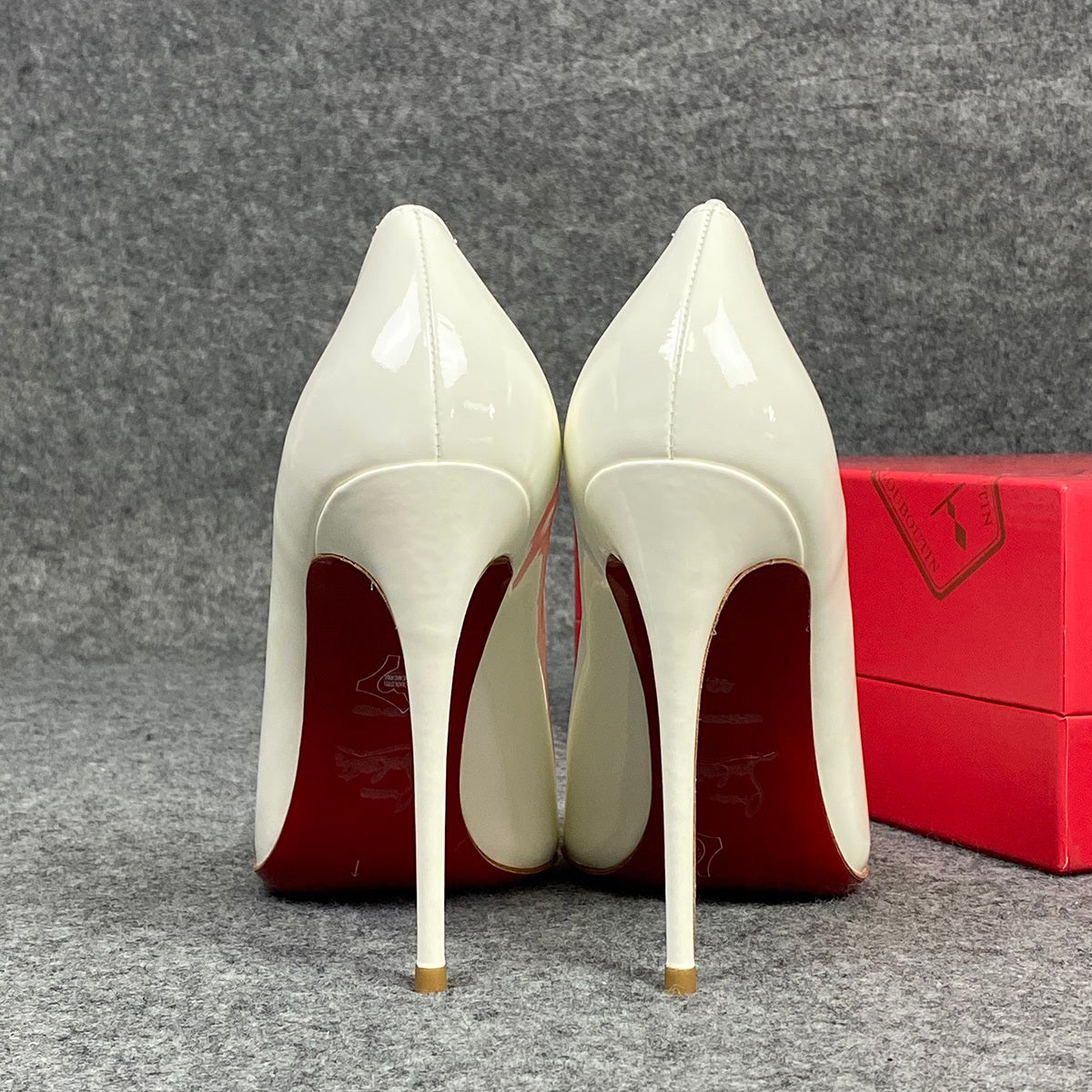 CL So Kate Pump  ‘White’ Patent Leather'