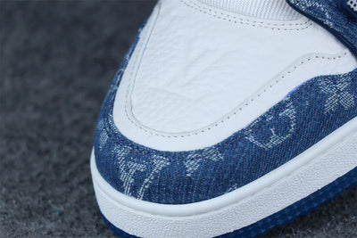LVt Trainer Monogram Denim 'White Blue'