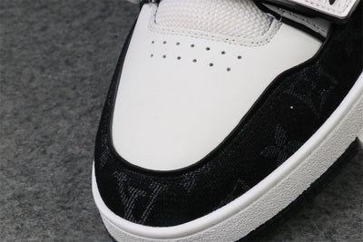 LVT Trainer Low 'Velcro Strap - Black Monogram Denim'