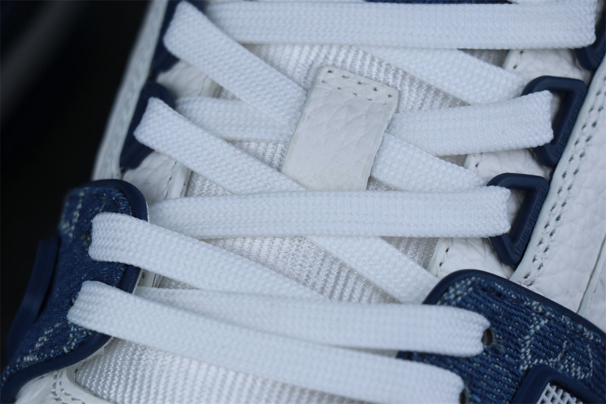 LVt Trainer Monogram Denim 'White Blue'