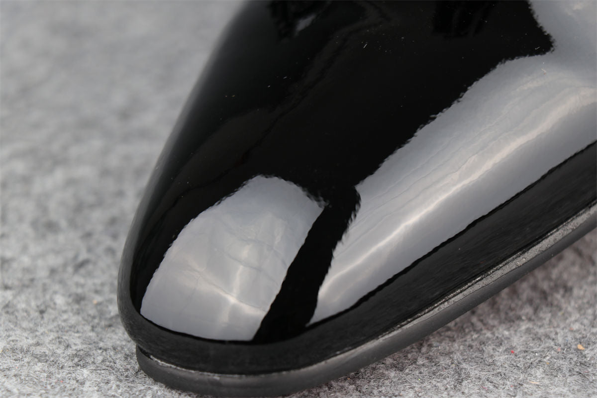 CL Dandelion Tassel Loafers ‘Black Patent Leather'