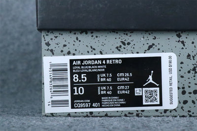 Air Jordan 4 Retro Winter 'Loyal Blue'