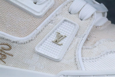 LVT Trainer Beige Monogram Denim