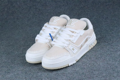 LVT Trainer Beige Monogram Denim