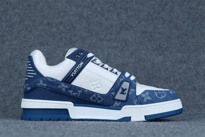 LVt Trainer Monogram Denim 'White Blue'
