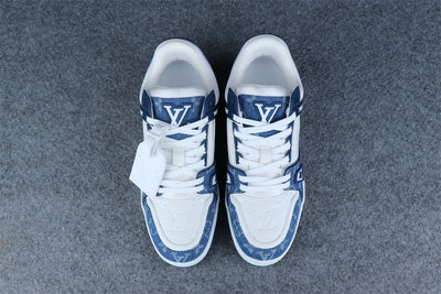 LVt Trainer Monogram Denim 'White Blue'
