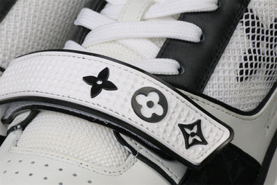 LVT Trainer Low 'Velcro Strap - Black Monogram Denim'