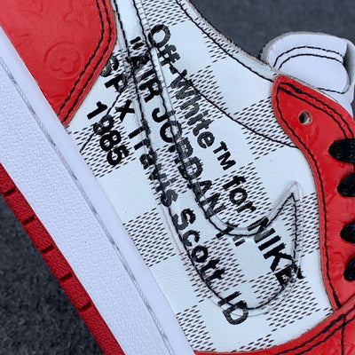 (Custom) Air Jordan 1 'Rouge Grid'