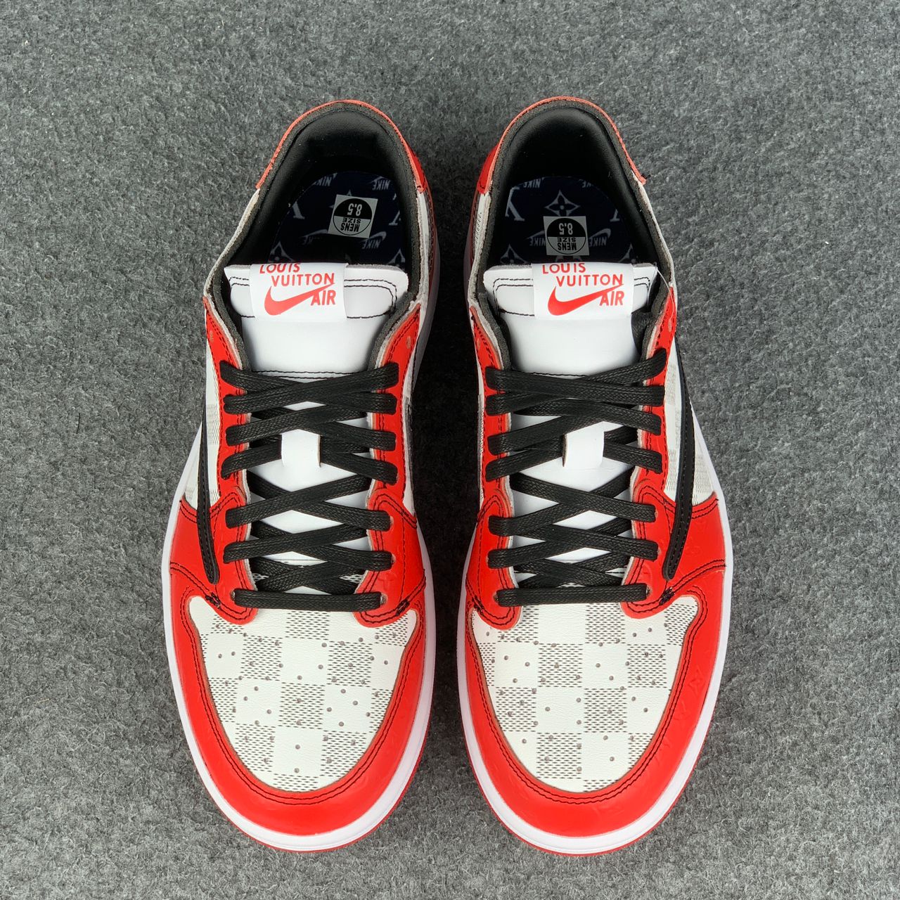 (Custom) Air Jordan 1 'Rouge Grid'