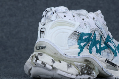 Wmns Runner Sneaker 'Graffiti - White Blue'