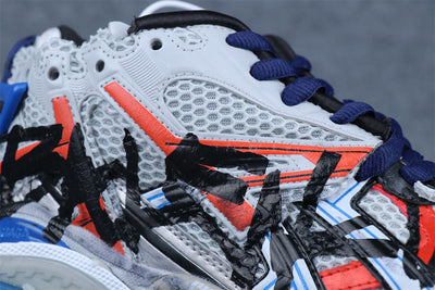Runner Graffiti Sneaker 'Grey Red Blue'