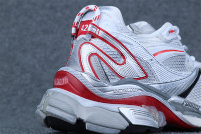 Runner Sneaker 'Silver White Red Orange'