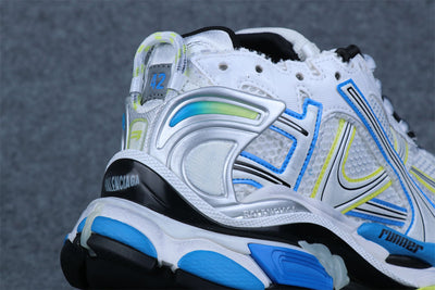 Runner Sneaker 'White Yellow Blue'