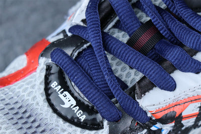 Runner Graffiti Sneaker 'Grey Red Blue'