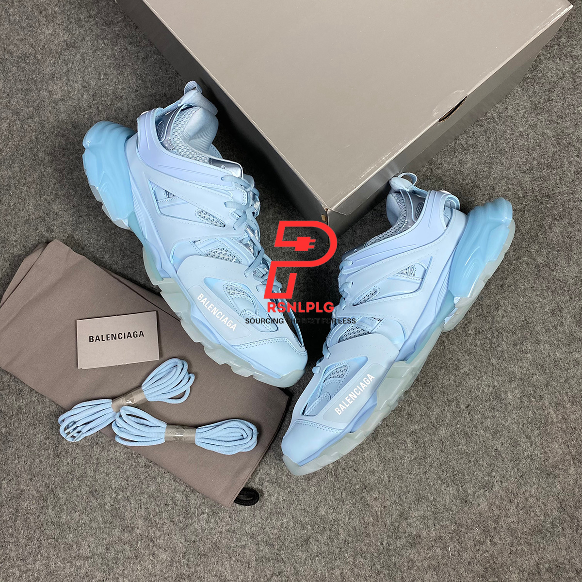 Wmns Track Sneaker 'Light Blue'