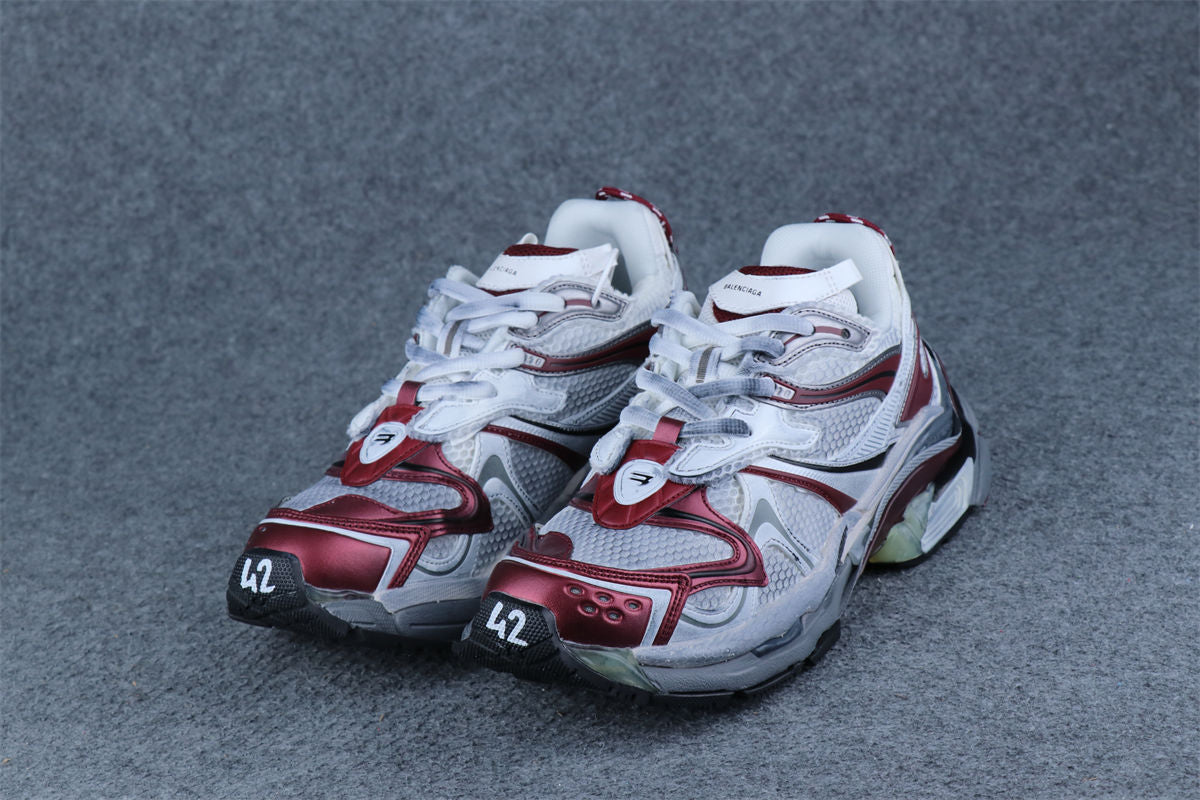 Wmns Runner Sneaker 'White Burgundy'