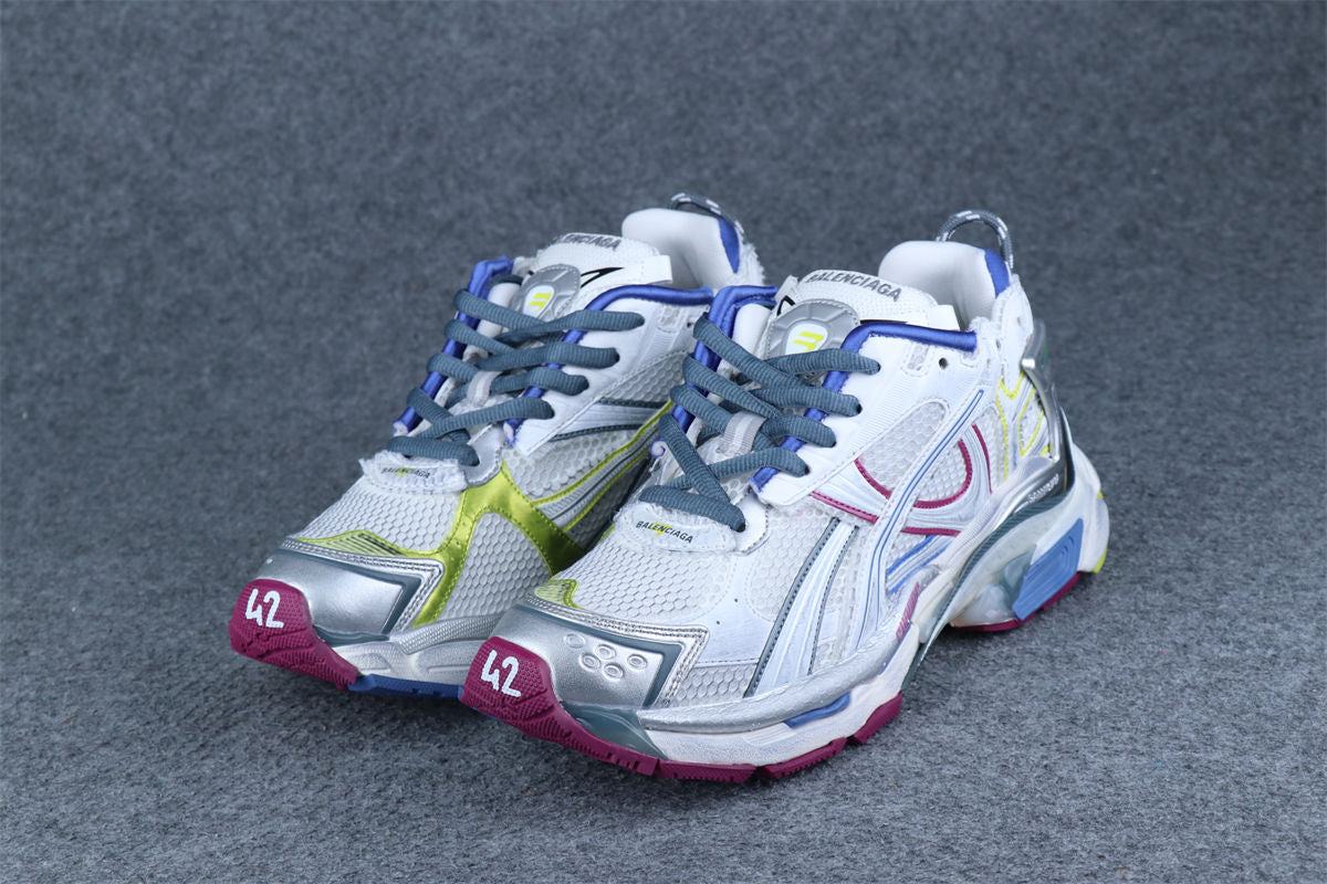 Wmns Runner Sneaker 'Worn-Out - White Purple Blue'