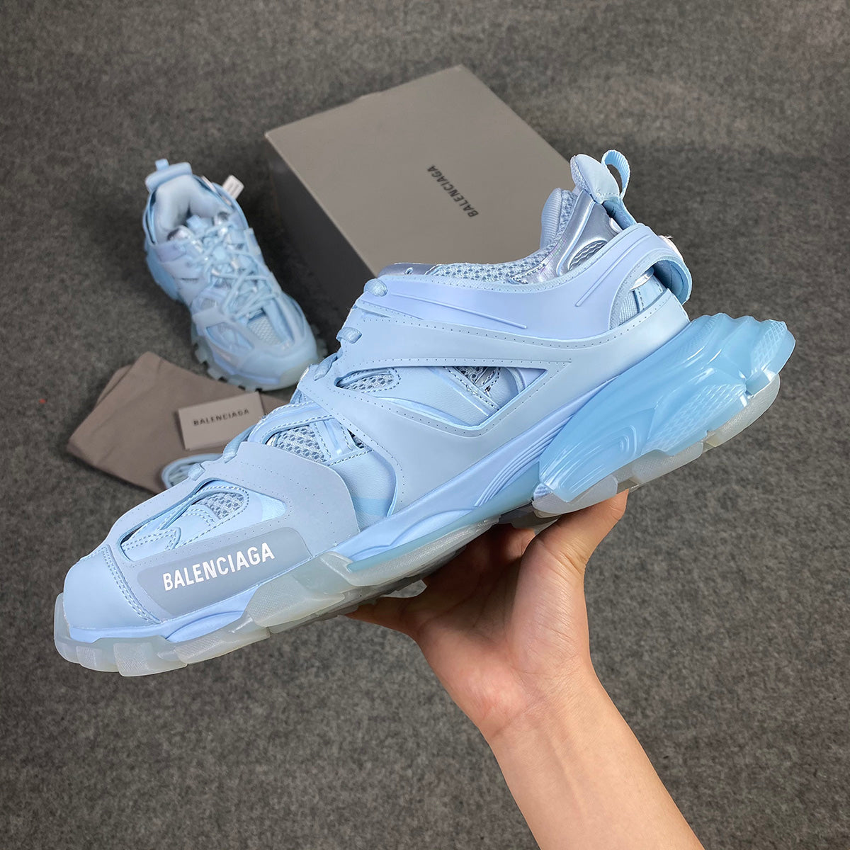 Wmns Track Sneaker 'Light Blue'