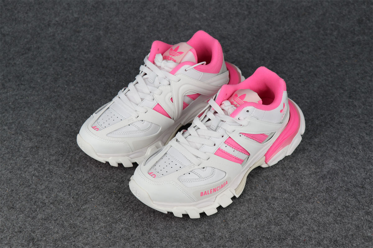 Wmns Track Sneaker 'White Fluo Pink'