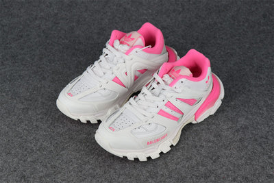 Wmns Track Sneaker 'White Fluo Pink'
