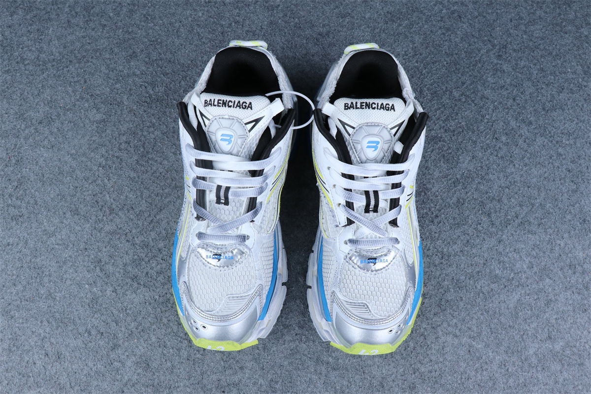 Runner Sneaker 'White Yellow Blue'