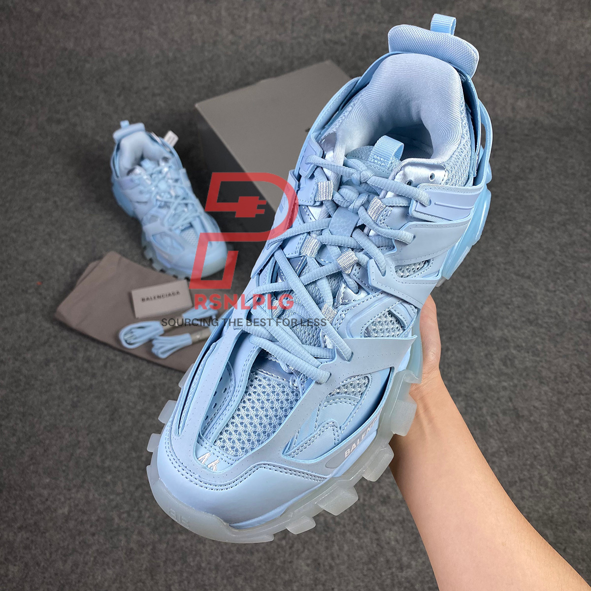Wmns Track Sneaker 'Light Blue'
