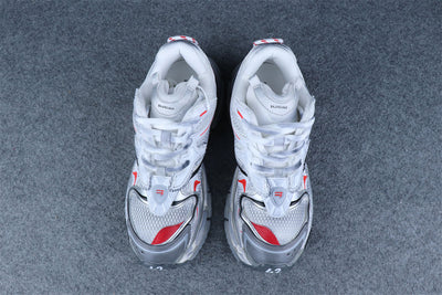 Runner Sneaker 'Silver White Red Orange'