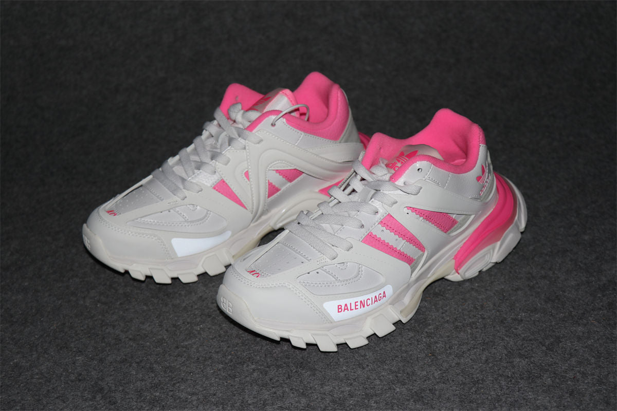 Wmns Track Sneaker 'White Fluo Pink'