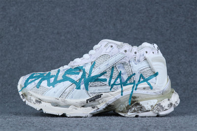 Wmns Runner Sneaker 'Graffiti - White Blue'
