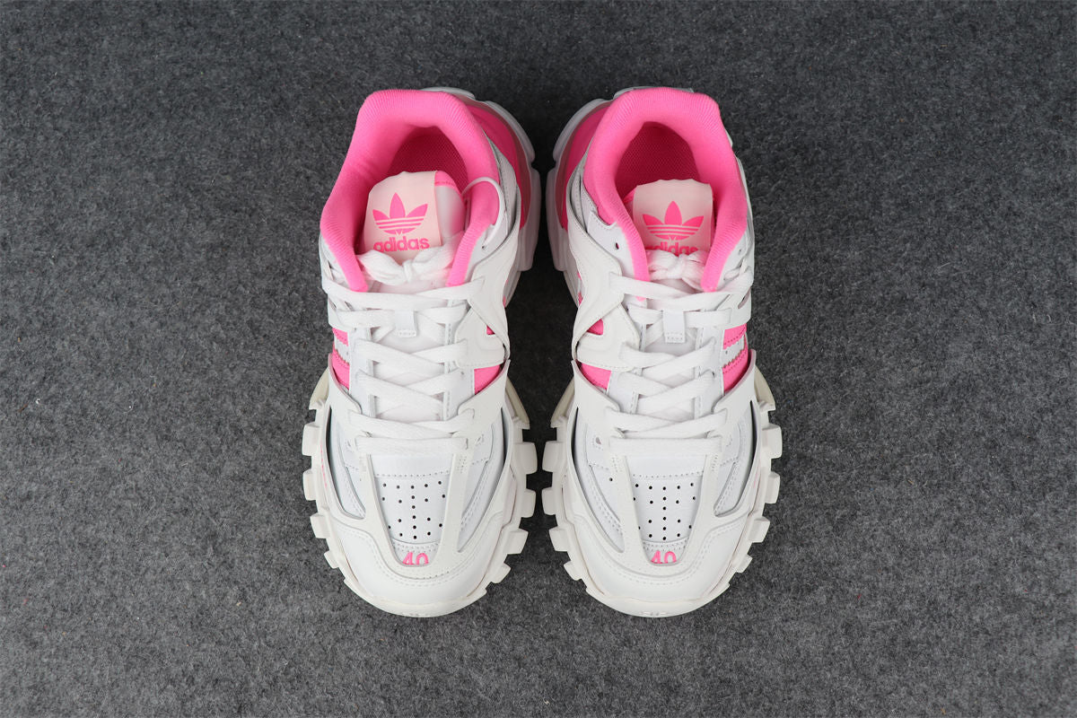 Wmns Track Sneaker 'White Fluo Pink'