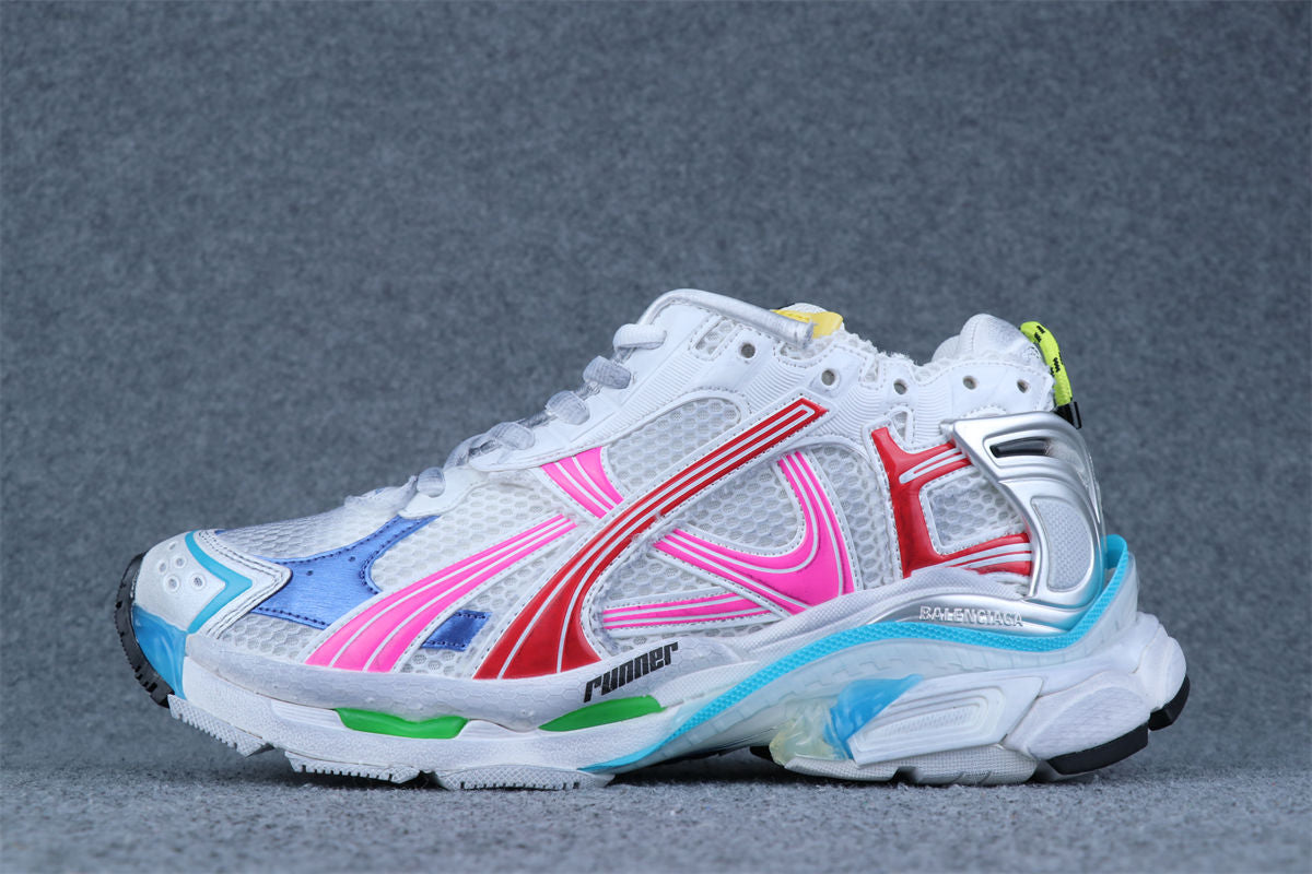 Runner Sneaker 'Worn-Out - White Multi-Color'