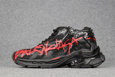 Runner Sneaker 'Graffiti - Black Red'