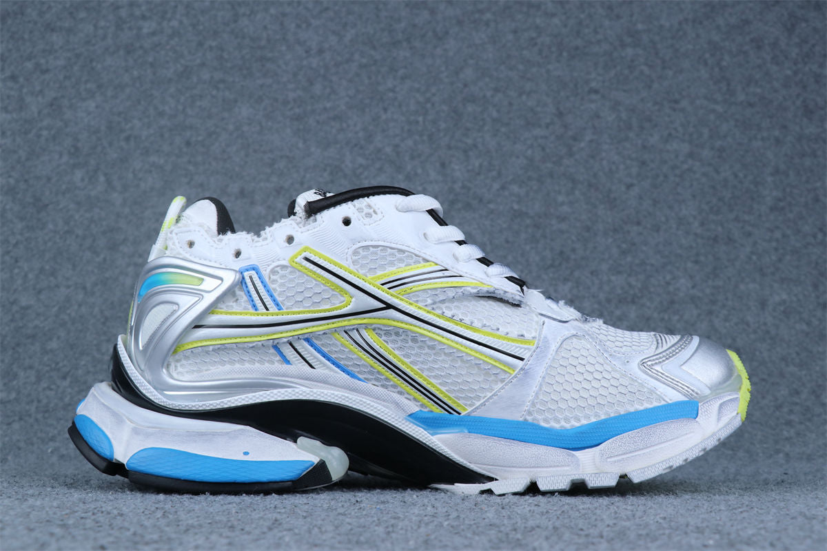 Runner Sneaker 'White Yellow Blue'