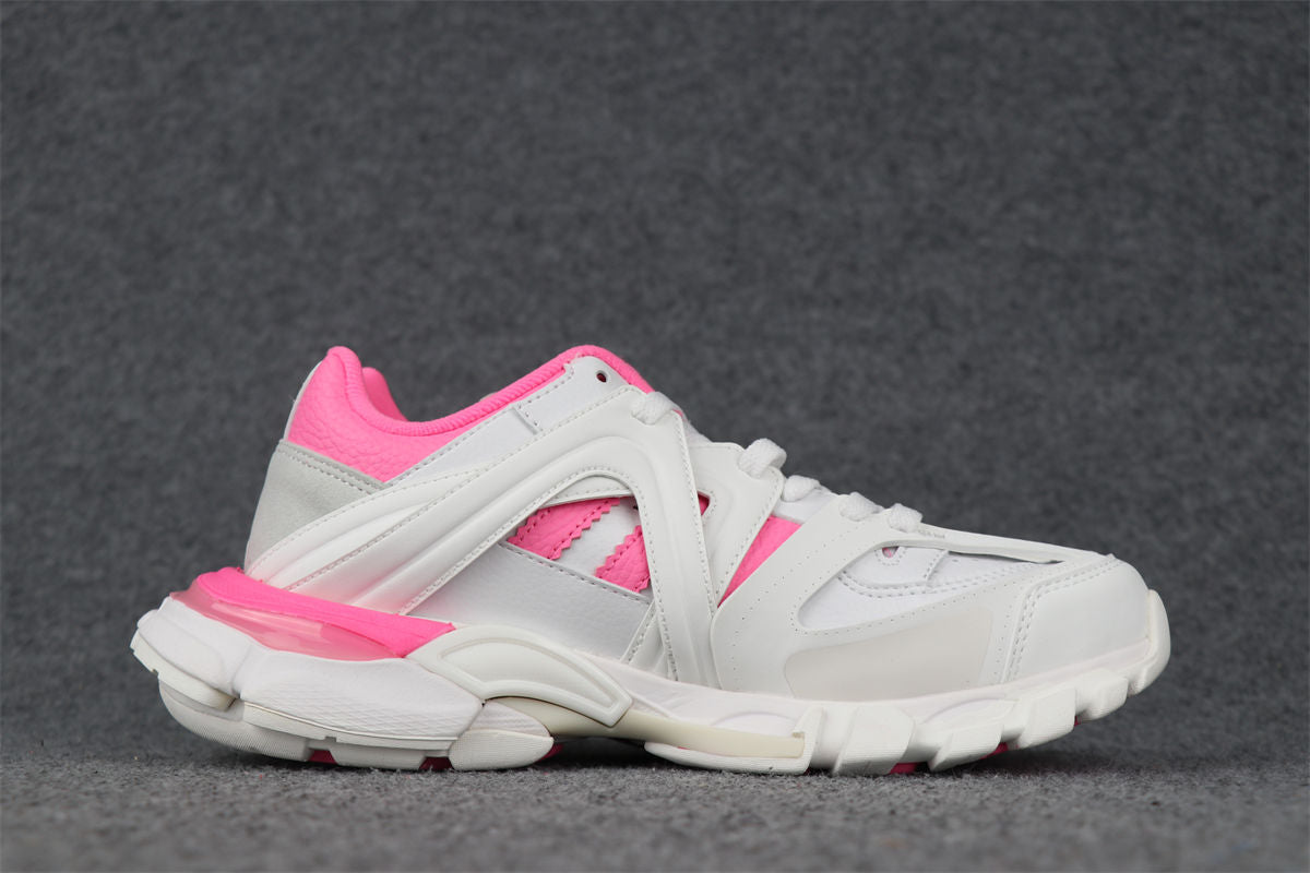 Wmns Track Sneaker 'White Fluo Pink'