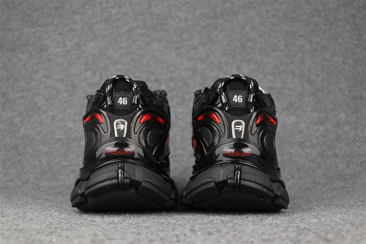 Runner Sneaker 'Graffiti - Black Red'