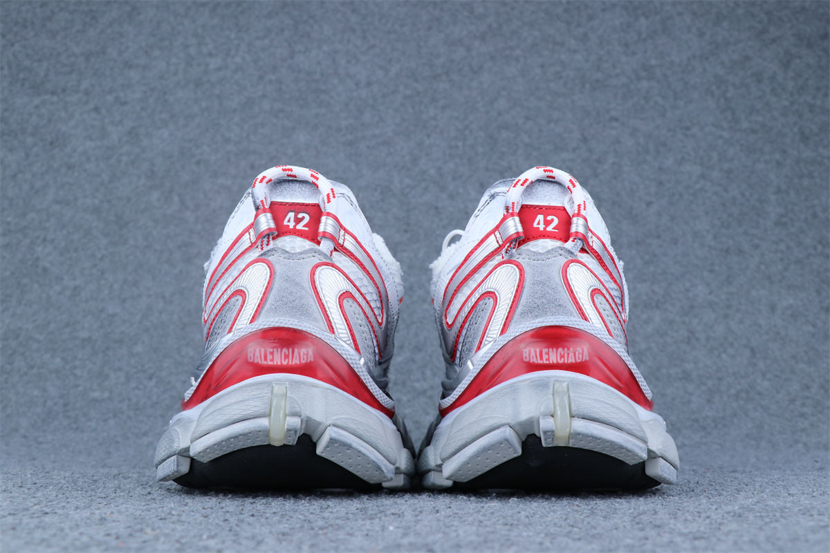 Runner Sneaker 'Silver White Red Orange'