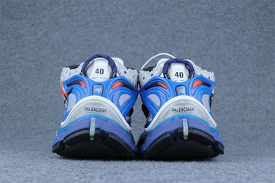 Runner Graffiti Sneaker 'Grey Red Blue'