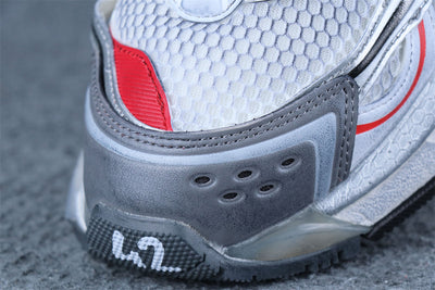 Runner Sneaker 'Silver White Red Orange'