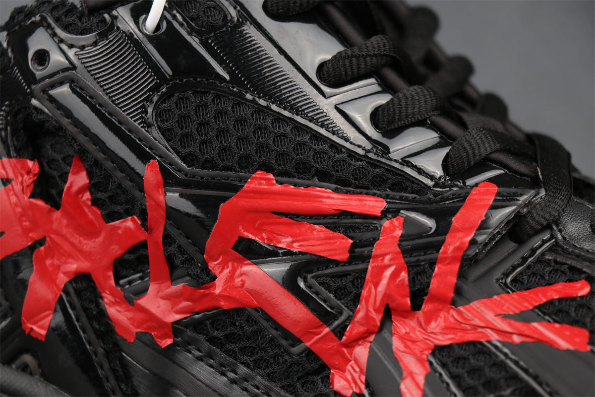Runner Sneaker 'Graffiti - Black Red'