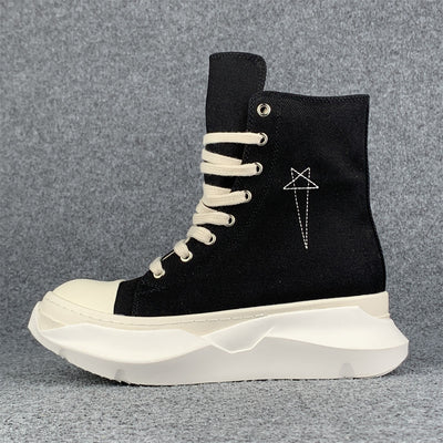 Rick Owens Wmns EDFU DRKSHDW Pentagram Embroidery Abstract High 'Black Milk'